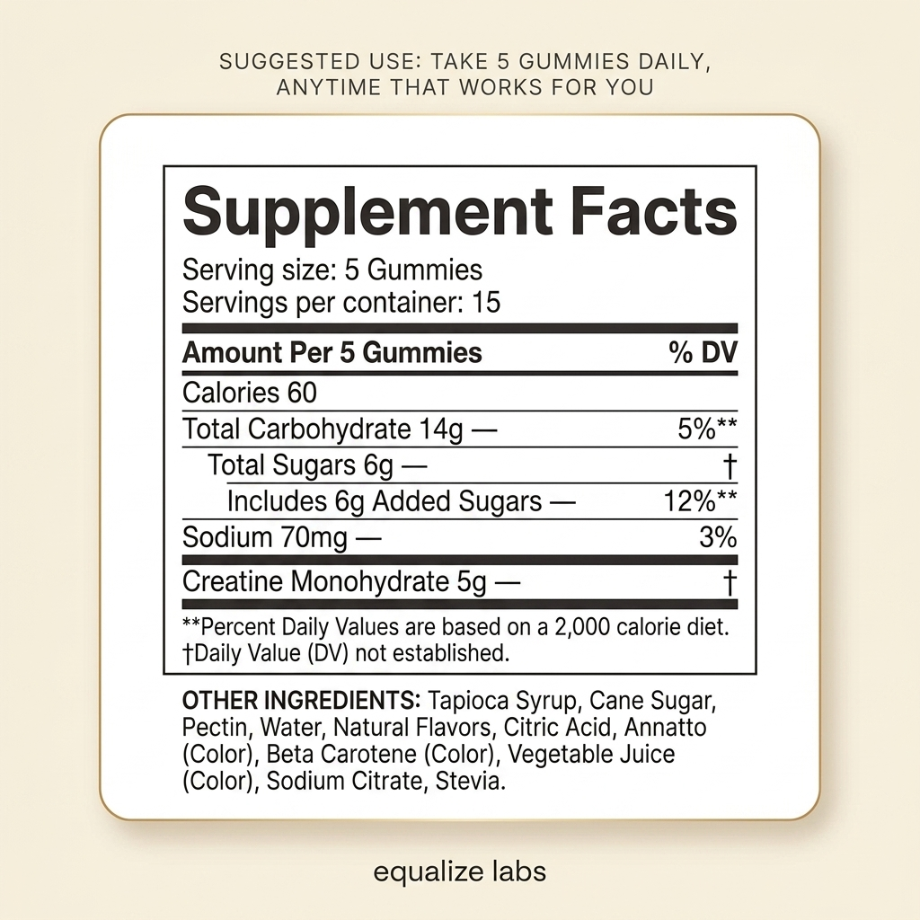 EqualizeLabs Creatine Gummies